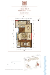 大理纳思·万花春天3室2厅1厨2卫建面124.81㎡