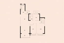 恒大·铂珺花园3室2厅1厨2卫建面126.00㎡