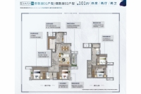 3/4/5/6栋建面101平户型