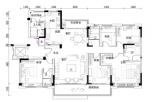 碧桂园十里江湾5室2厅2卫 212m2