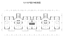 碧桂园·玖珑湾126㎡户型（以售楼部为准）