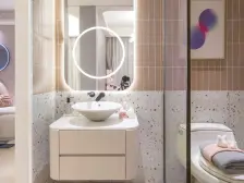 房子这边是紧挨着磁器口古镇的新小区,小高层品质好