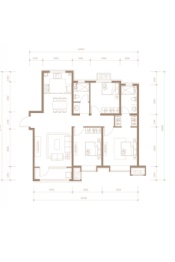 万润壹号3室2厅1厨2卫建面122.00㎡