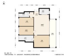 中铁阅山海3室2厅1厨2卫建面95.00㎡