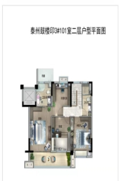 碧桂园通银鼓楼印4室2厅1厨3卫建面187.00㎡