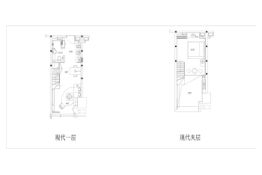 万象城置地中心1室1厅1厨1卫建面49.00㎡