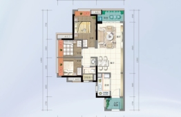 绿城顺德杨柳郡3室2厅1厨1卫建面85.00㎡