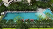龙光玖悦城二期效果图度假泳池鸟瞰
