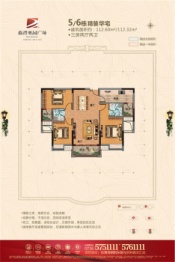 临澧奥园广场3室2厅1厨2卫建面112.00㎡