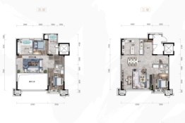 龙湖·云峰原著3室3厅1厨3卫建面190.00㎡