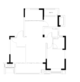 上坤晶萃四季3室2厅1厨1卫建面96.00㎡