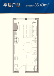 大华·龙悦1室1厅1厨1卫建面35.00㎡