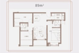 住宅·水晶尚庭3室2厅1厨2卫建面89.00㎡