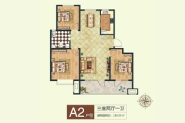 贵和嘉悦府3室2厅1厨1卫建面114.53㎡