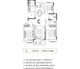 建业·春天里3室2厅1厨2卫建面139.00㎡