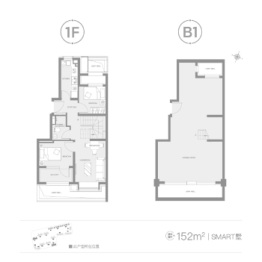 中海寰宇视界SMART墅2室2厅1厨1卫建面152.00㎡