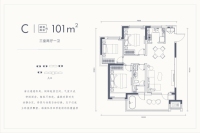 101平洋房户型