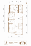 三室两厅两卫130.39㎡