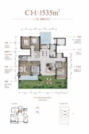 龙湖西府公馆5室3厅1厨4卫建面535.00㎡