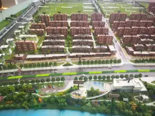 金地公园精装大宽厅一楼有100平北园