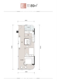 华生金银湖中心2室1厅1厨1卫建面89.00㎡