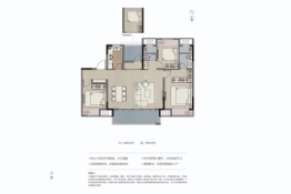 星樾名筑4室2厅1厨2卫建面125.00㎡