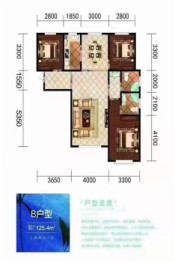 山语文庭3室2厅1厨2卫建面125.00㎡