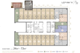 朗峻广场建面34.00㎡