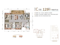 高层C户型129平