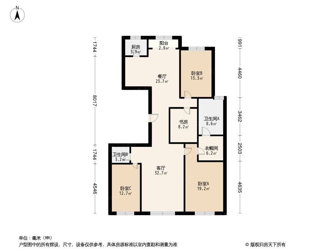 户型图1/2