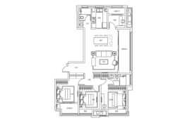 华侨城·运河1283·纯水岸4室2厅1厨2卫建面143.00㎡