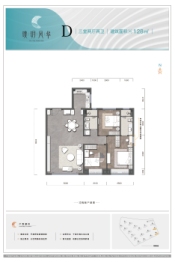 璞玥风华3室2厅1厨2卫建面118.00㎡