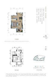 绿地无舍青城1室1厨1卫建面52.00㎡