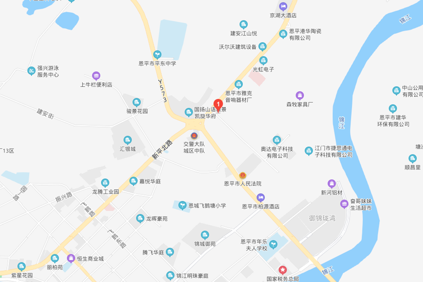 万国商业城·名门世家区位图