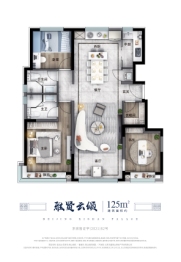 西山相府3室2厅1厨2卫建面125.00㎡