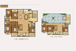 名人府三期8室3厅1厨5卫建面375.07㎡