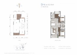 中珠领域3室2厅1厨2卫建面102.44㎡