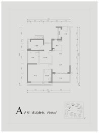 信达·金尊府3室2厅1厨1卫建面88.00㎡