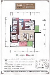 汉江新城3室2厅1厨2卫建面120.66㎡