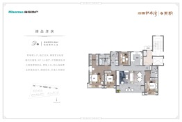 海信·积米湾天悦4室2厅3卫建面180.00㎡