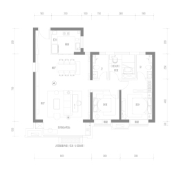 碧桂园玖玺臺天玺3室2厅1厨2卫建面140.00㎡