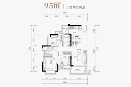 珑远·印象翠珑湾3室2厅1厨2卫建面95.00㎡