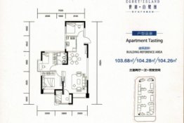 西矿·世席·白鹭洲3室2厅1厨1卫建面103.68㎡