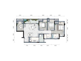 云篆学府4室2厅1厨2卫建面99.00㎡