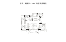 华侨城半汤温泉小镇4室2厅1厨2卫建面138.00㎡