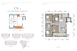 棠荣府4室2厅1厨2卫建面132.23㎡