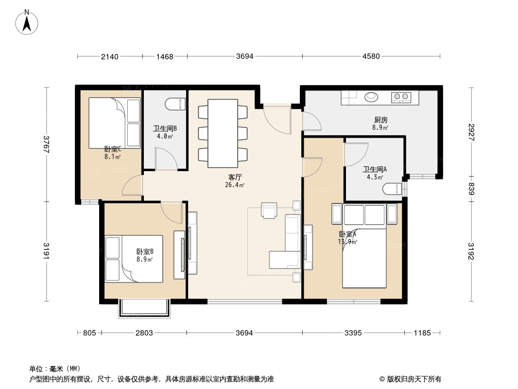 户型图1/2