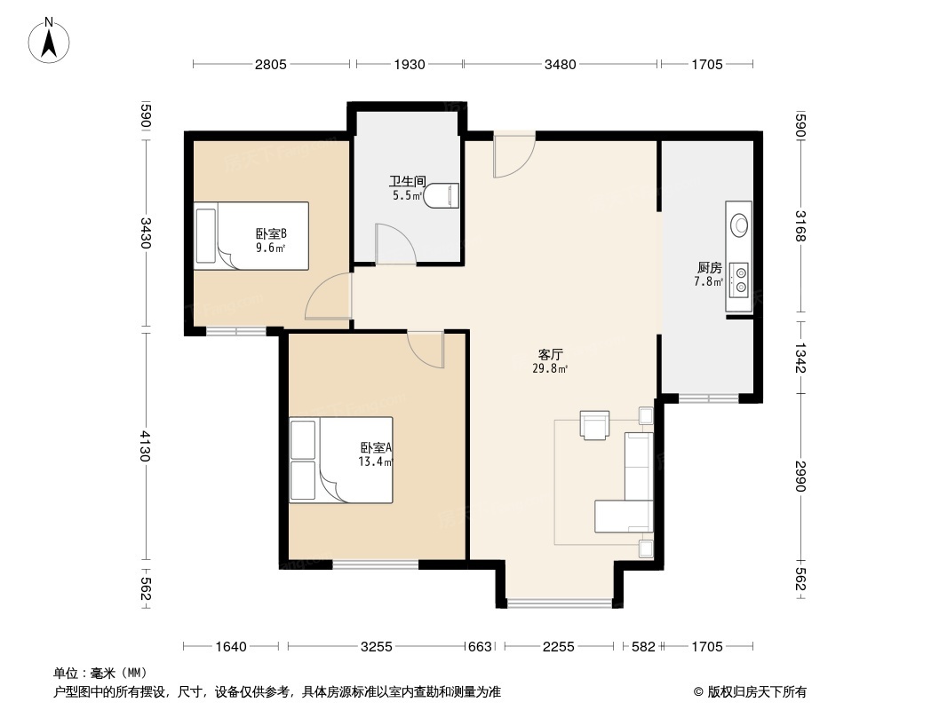 户型图1/2