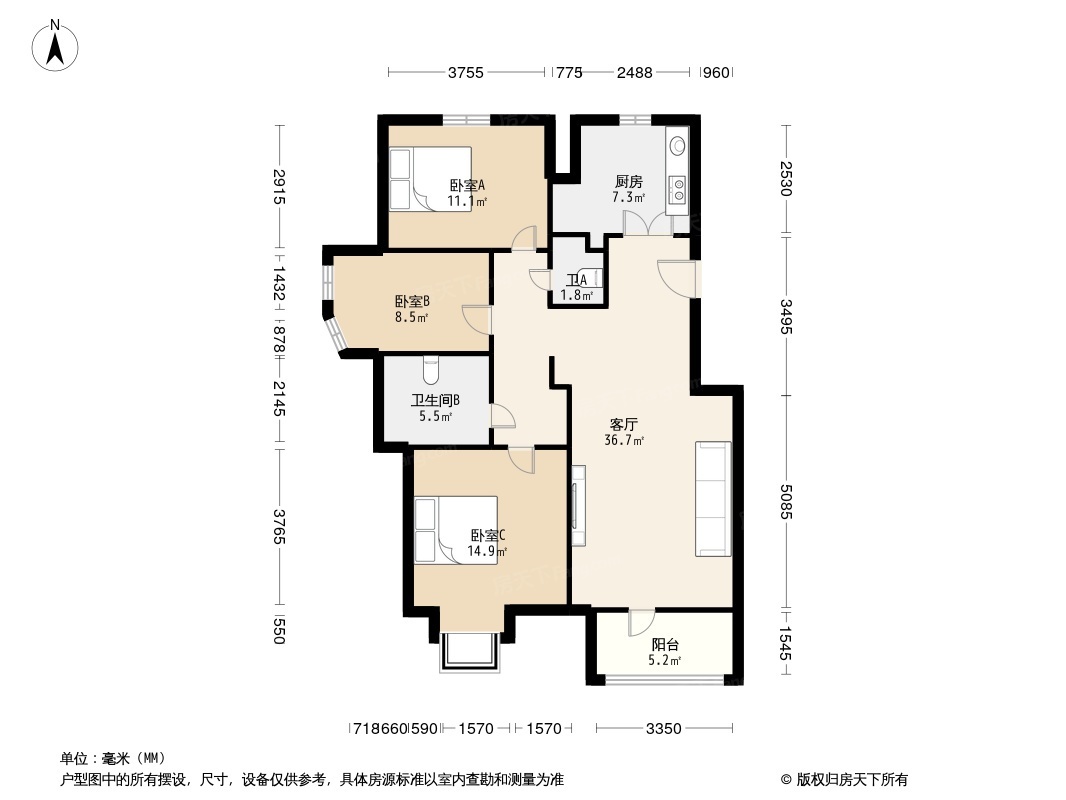 户型图1/2