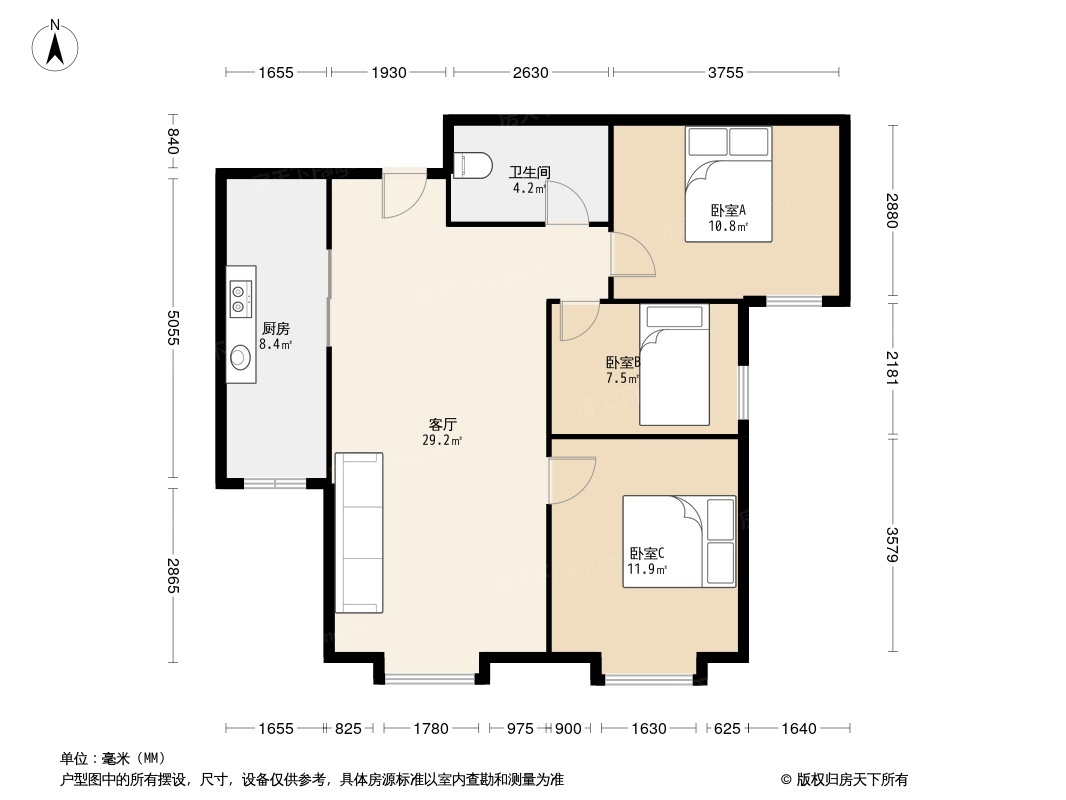 户型图1/2